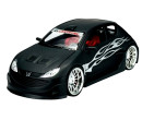Welly MOQ Peugeot 206 tuning, mat Black 1:24