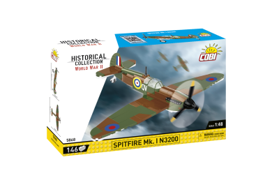Cobi 5868 II WW Spitfire Mk. I N3200, 1:48, 146 kostek