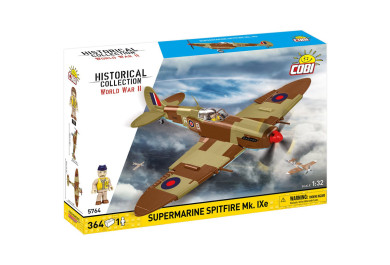 COBI 5764 II WW Supermarine Spitfire Mk. IXe, 1:32, 364 kostek