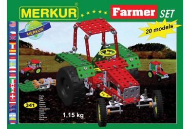 Merkur Farmer Set, 341 dílů, 20 modelů 