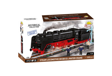 Cobi 6286 Parní lokomotiva DR BR 03 a vodní jeřáb, 1:35, 2721 kostek