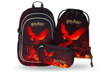 BAAGL SET 3 Core Harry Potter Fénix: batoh, penál, sáček