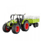 Fleg Traktor CLAAS na dálkové ovládání s přívěsem, 1:24