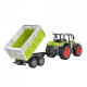 Fleg Traktor CLAAS na dálkové ovládání s přívěsem, 1:24