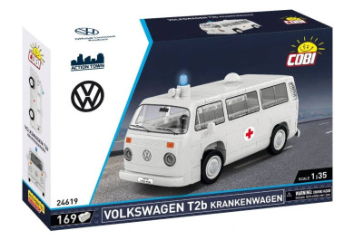 Cobi 24619 Volkswagen T2b Sanitka, 1:35, 169 kostek