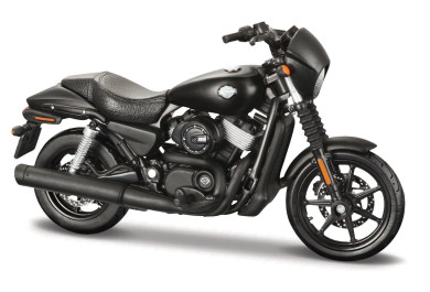 Maisto Motocykl 2015 Harley-Davidson Street 750, matně černá, 1:18