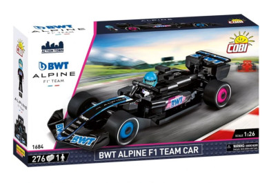 Cobi 1684 BWT Alpine F1 team car, 276 kostek, 1 figurka