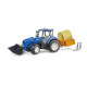 Bruder 2187 Traktor New Holland T5.120 s čelním nakladačem, korbou, vidlemi