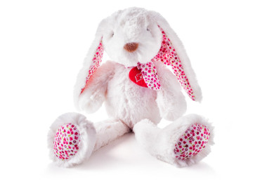 Zajíc Ella bílý velký 38 cm
