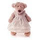 Medvěd Lumpinka v šatech - režné, střední 43 cm