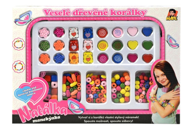 Made Natálka, Veselé dřevěné korálky Medvídci