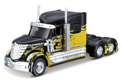 Maisto Custom Rigs, International Lone Star, černo-žlutá, 1:64