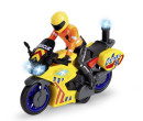 Dickie Toys Záchranářská motorka s jezdcem, 17cm