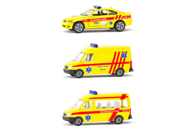 Siku set ambulance, sada 3 aut, česká verze