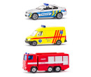 Siku set mix policie, hasiči, ambulance, česká verze