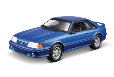 Maisto Stavebnice auta 1993 Ford Mustang SVT Cobra, metal modrá, 1:24