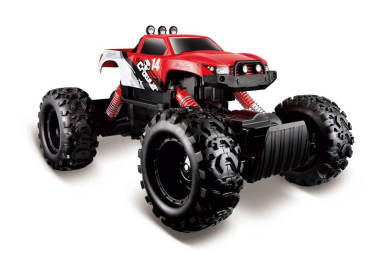 Maisto RC Rock Crawler, červený, 2,4 GHz