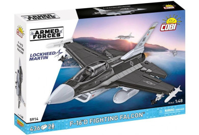 Cobi 5914 Armed Forces F-16 D FIGHTING FALCON,1:48, 436 kostek
