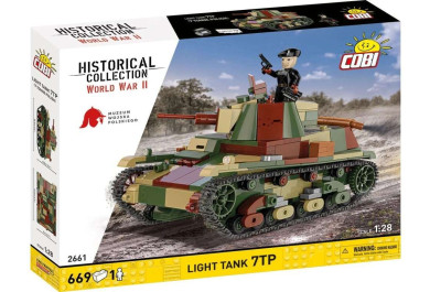Cobi 2661 II WW Lehký tank 7TP, 1:28, 669 kostek