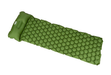 Acra L140CL nafukovací karimatka s polštářkem zelená 5cm