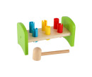 Dětská zatloukačka s kladívkem, dřevo - plast, 21cm