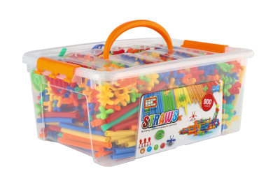 Kreativní stavebnice z brček 800ks, 29cm