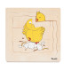 Woody Puzzle na desce - Vývoj slepice