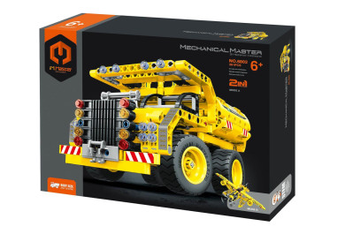 Stavebnice iM.MASTER 2v1 stavební auto-letadlo, 361 dílků