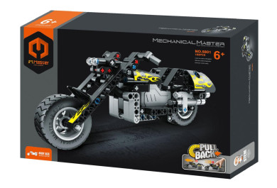 Stavebnice iM.MASTER motorka na zpětné natažení plast, 183 dílků