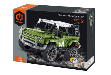 Stavebnice iM.MASTER terénní auto na zpětné natažení, 474 dílků