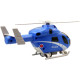 Made Vrtulník policejní SK na setrvačník, na baterie se světlem a zvukem, 20 cm