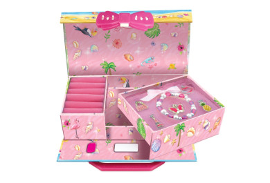 Dětská Šperkovnice kufřík, motiv plameňák