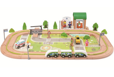 2Kids Toys Vláčkodráha Vesnice 110 dílů