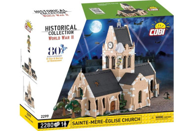 Cobi 2299 II WW Kostel Sainte-Mere-Eglise D-DAY, 2280 kostek