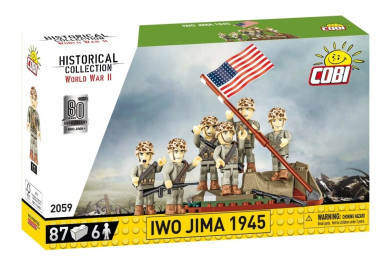 Cobi 2059 Vztyčení vlajky na Iwo Jimě 1945, 87 kostek, 6 figurek 