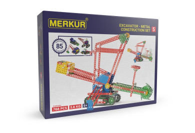 Merkur 5 stavebnice, 768 dílů, 80 modelů
