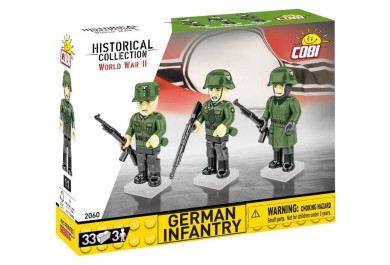 Cobi 2060 3 figurky s doplňky Německá armáda, 33 kostek
