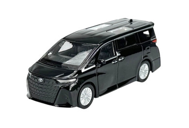Welly Toyota Alphard 2024 Black, 1:34-39