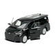Welly Toyota Alphard 2024 Black, 1:34-39