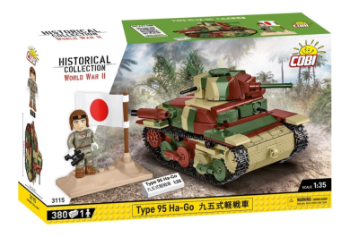 Cobi 3115 II WW Type 95 Ha-Go, 1:35, 380 kostek