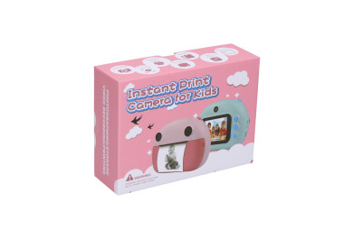 Wiky Dětský digitální fotoaparát s tiskárnou růžový - foto 12Mpx, video Full HD 