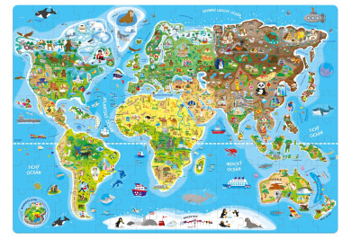 Popular Puzzle, Mapa světa, 160 ks, CZ