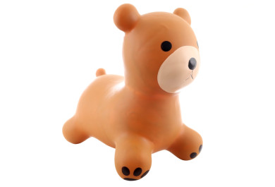 Dětské gumové hopsadlo Medvěd, hnědý, 53x45x28 cm