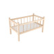 Dřevěná postýlka pro panenky přírodní, 49x28x28cm