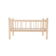 Dřevěná postýlka pro panenky přírodní, 49x28x28cm