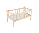 Dřevěná postýlka pro panenky přírodní, 49x28x28cm