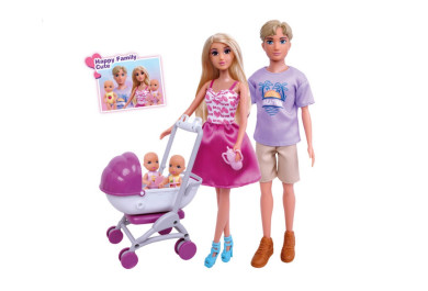 Wiky panenka s rodinou, 30 cm