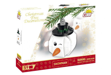 Cobi 20012 Ozdoba na stromeček Sněhulák, 59 kostek