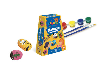 Created Malování na kameny, barvy a štětce