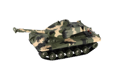 Teddies RC tank s dobíjecím packem se zvukem, 37x17x19cm